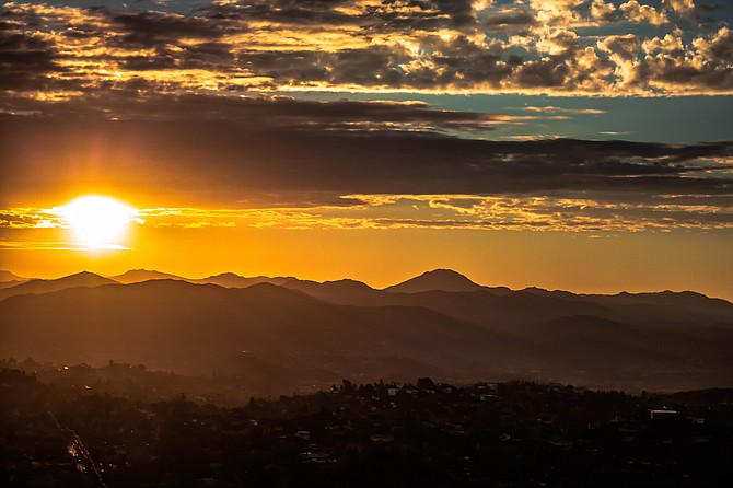 Sunrise from Mt. Helix