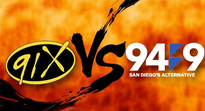 The local alternative battle between 91X and FM-94/9 can be summed up by the sentiment in the old Sparks song: “This town ain’t big enough for the both of us.”
