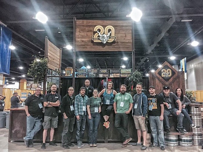 "Team Stone" representing Stone Brewing at October's Great American Beer Festival.