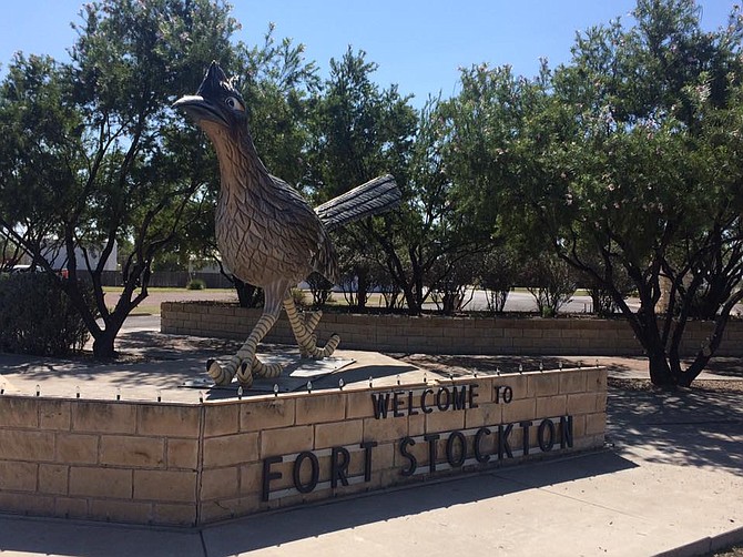 Giant Roadrunner statue in Ft. Stockton, TX