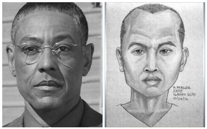 Gustavo Fring was a meth kingpin who was uncovered when he tried to kill an old man.

This National City suspect is wanted for questioning in the death of a 92-year-old woman.