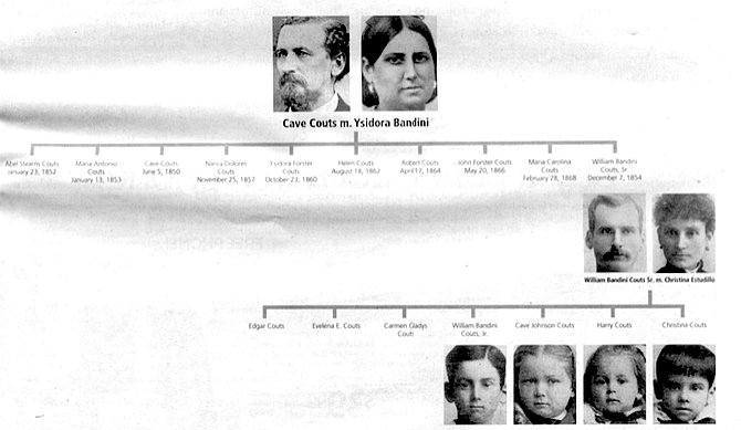 Couts-Bandini pedigree chart