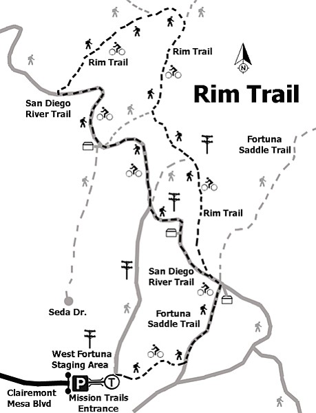 Rim Trail map