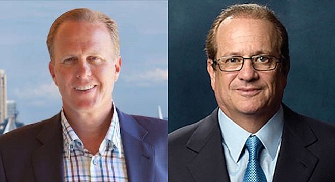 Kevin Faulconer and Dean Spanos