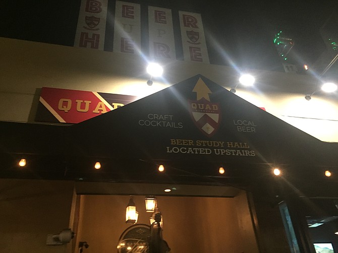 Quad Alehouse is located above Gaslamp Tavern on Fifth Avenue