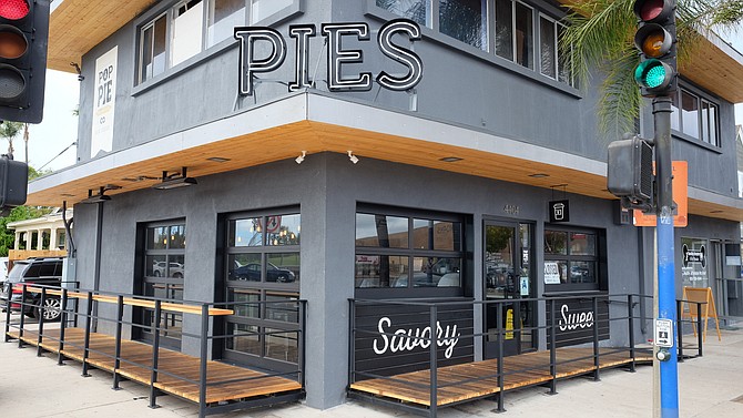 Pies are the focus of this shop on the corner of Park and Meade.