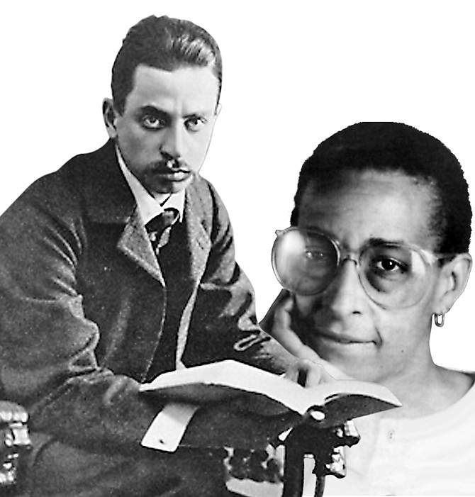 Rainer Maria Rilke (left) and the author