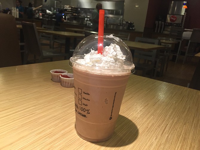 The Habit's chocolate malt with thick, chocolatey with a pleasing malt flavor reminiscent of a Three Musketeers bar.