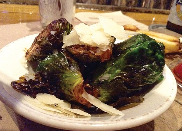 Brussels sprouts, sweet, tangy, charred right