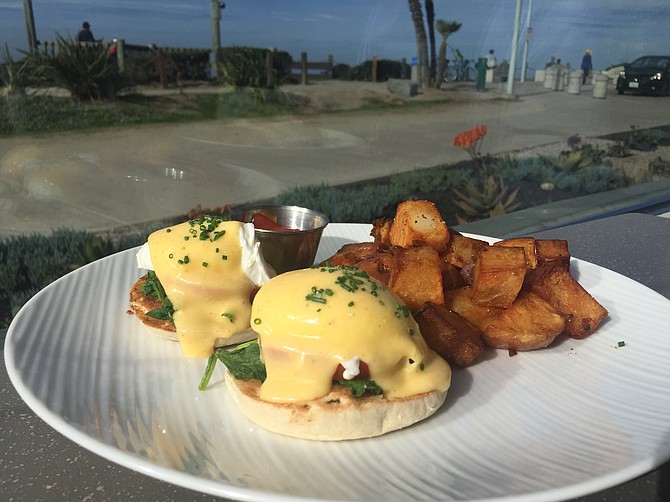 The spinach in the Eggs Benedict Florentine is sautéed before serving, not just wilted under the eggs.