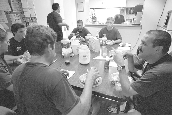 Chow time at Station 14