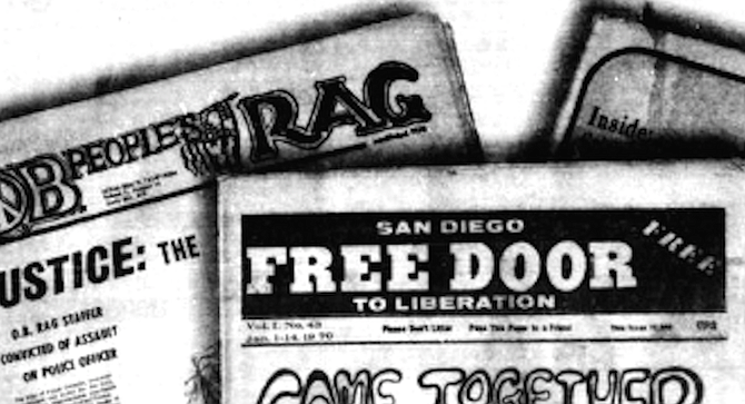Using the underground press as a gauge, the social ferment of the 1960s came late to San Diego.