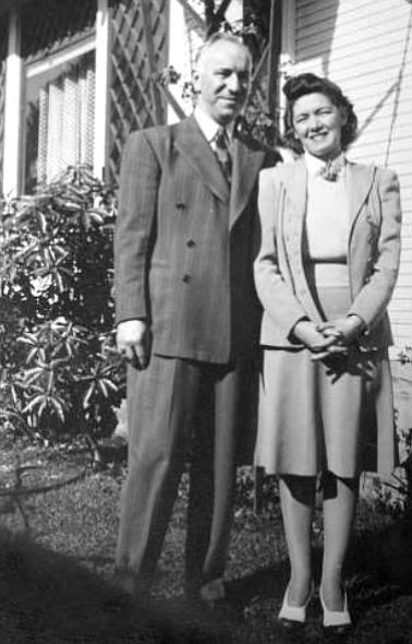 Kuhlken's mother and father, 1944.  Six months after Kuhlken’s father died, his mother, a schoolteacher, contracted spinal meningitis.
