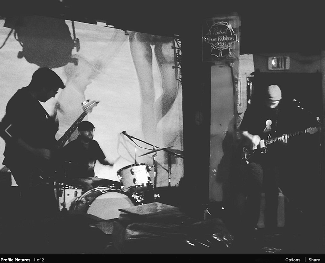 Local shoegaze trio Giant Surprise jacks in at Whistle Stop Sunday night.