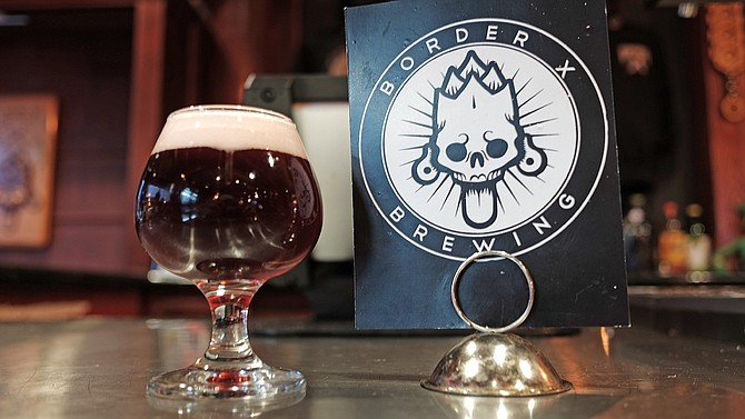 The red-hued Blood Saison that helped Border X win the Startup Brewery Challenge.