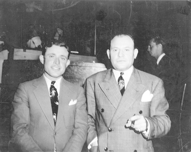Sam and Frank Bompensiero. Frank suggested that Sammy quit fishing. “I’ll set you up in the bar business."