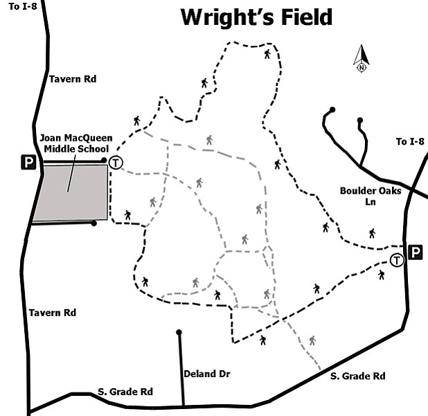 Wright’s Field Preserve trail map
