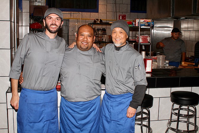 Chefs Anthony Zizzo, Cesar Mendoza, and Jin Son