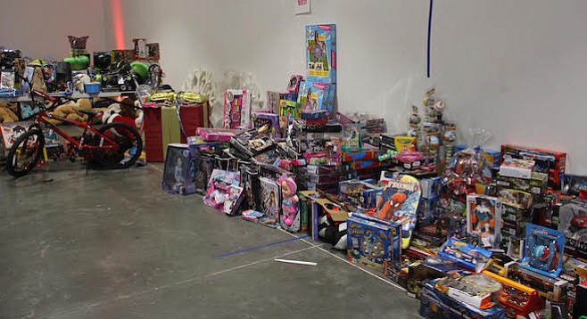 Toys collected for donation mission