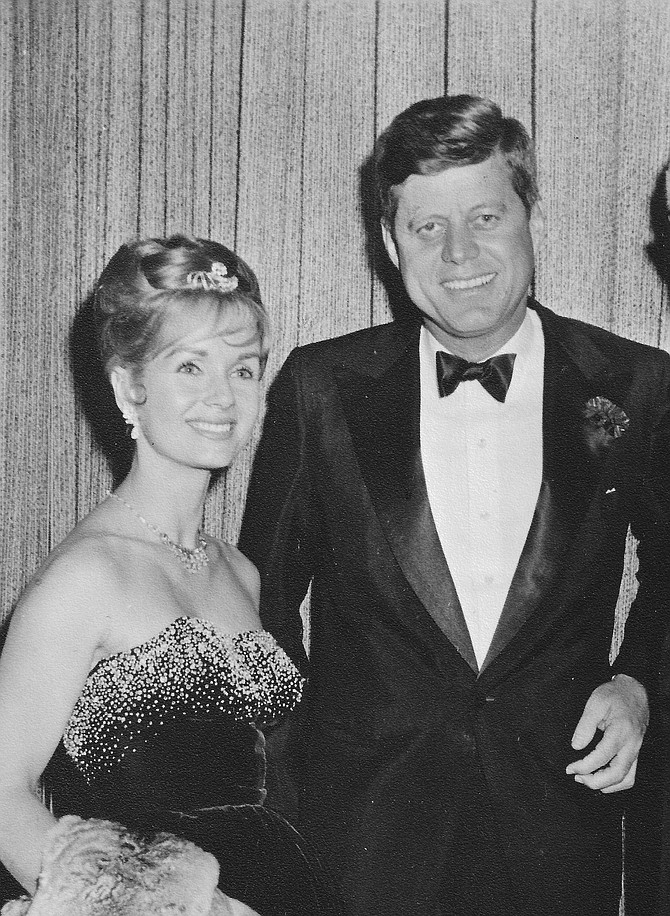 Debbie Reynolds and John F. Kennedy.