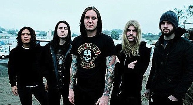 As I Lay Dying’s Tim Lambesis (center) suing doctors from prison to the tune of $35 million. Meanwhile, his old bandmates bring Bay Park bar Brick by Brick back to life with some very heavy metal.