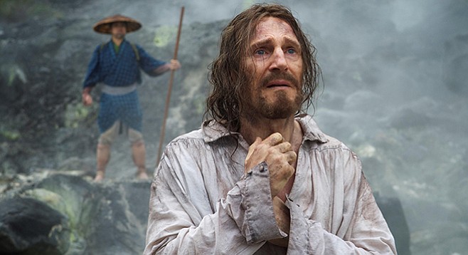 Silence: Liam Neeson looks pained (or is it more pained) in Scorsese’s answer to The Passion of the Christ. - Image by Kerry Brown