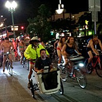 At the Undie Bike Ride, you can ride a bike in your underwear with dozens of new friends. Also, do some good with your old clothes.
