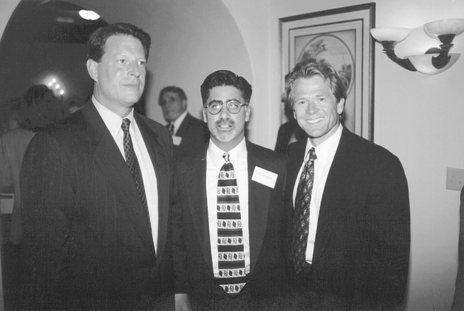 Al Gore, Michael Portantino, Peter Navarro. The Gore event almost didn’t come off at all, because at one point my gracious host Chuck Davenport nearly pulled the plug.