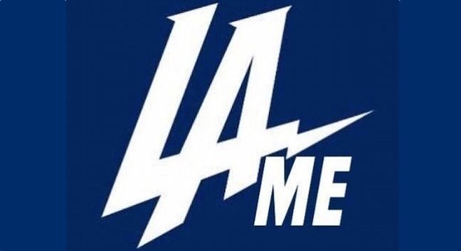 The new Chargers logo (presumably modified by a disappointed fan)
