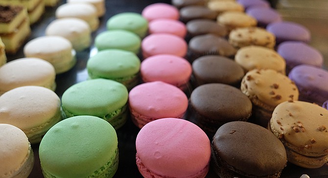The colorful macarons of Heaven Sent Desserts remain.