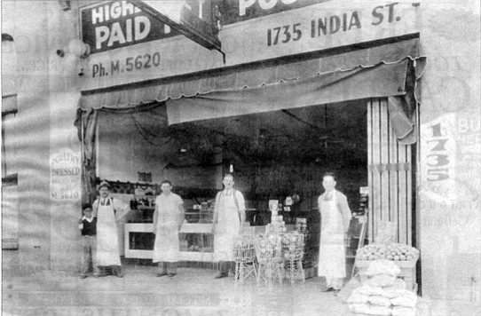 Tait’s market, 1735 India Street, four doors down from 1753 India Street bombing