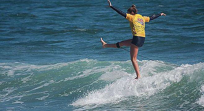 Rachel Tilly of San Clemente High — now a pro in World Surf League - Image by Sheri Crummer