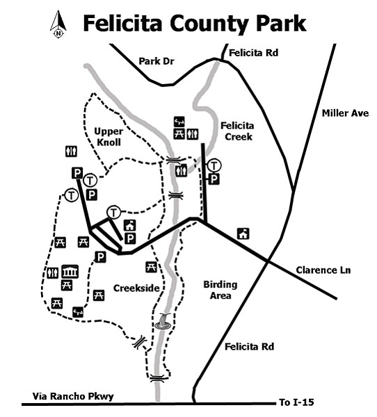 Felicity County Park Map: 2.5 miles of multiuse trails that are wheelchair- and beginner-friendly.