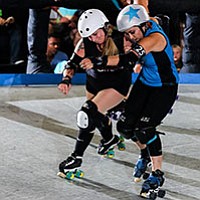 The Derby Dolls are athletes of all backgrounds that play competitive full-contact roller derby across the country