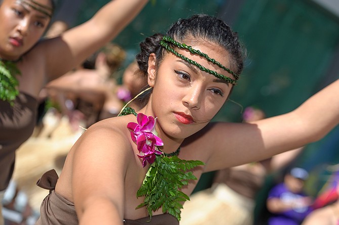 A Beautiful Chamorrita Dancer Performing at the Chamorro Cultural Festival