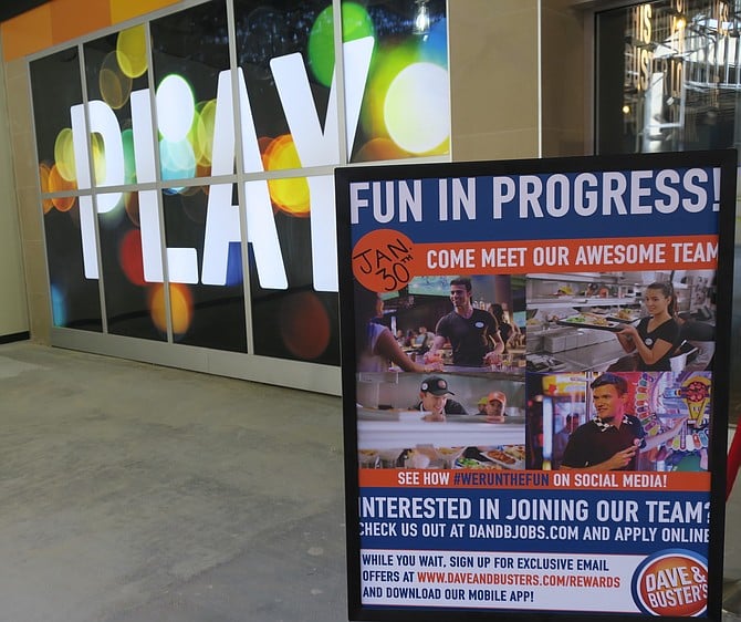 Front Entrance of Dave and Buster's Carlsbad