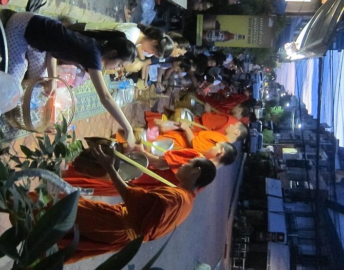 Monks at Tak Bat