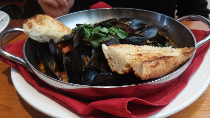 The Fish Market's saffron black mussels with butter and wine sauce were delightful.