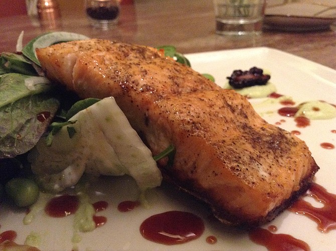 Mary Beth's salmon. Unexpectedly lush.