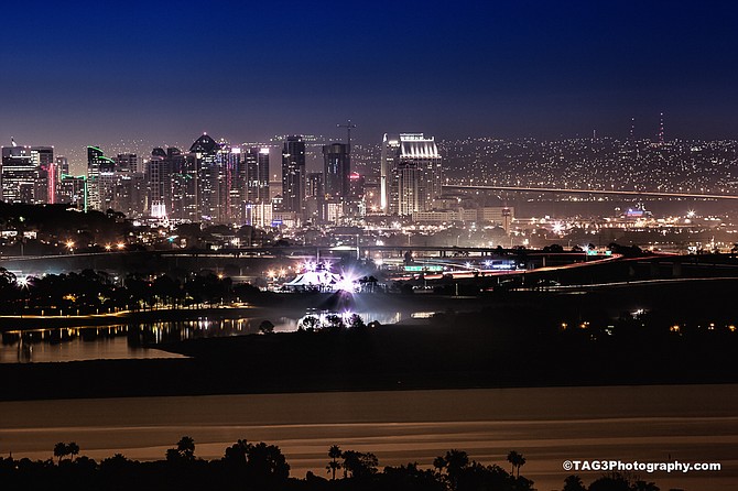 "Night View" of San Diego by TAG 3 Photography. Landscape photography