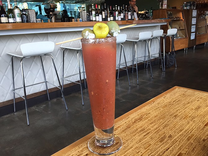 The bloody mary is made with a cocoa-infused spirit.