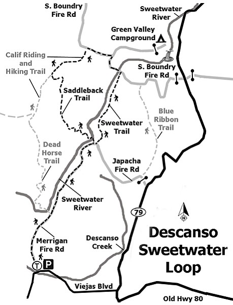 Trail map, Sweetwater River Loop
