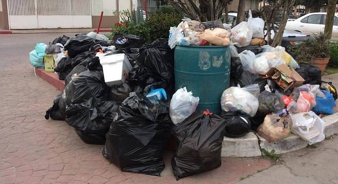 Some residential garbage hasn’t been picked up since January.