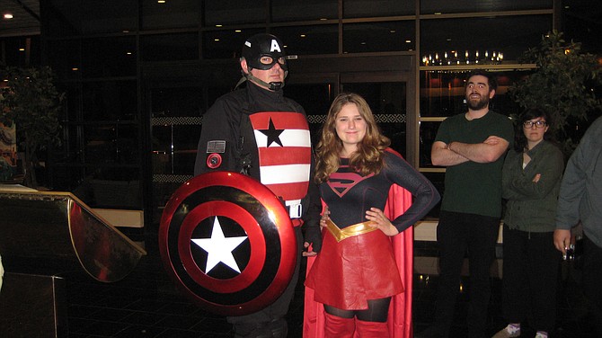 Captain America and Supergirl at San Diego Comic Fest