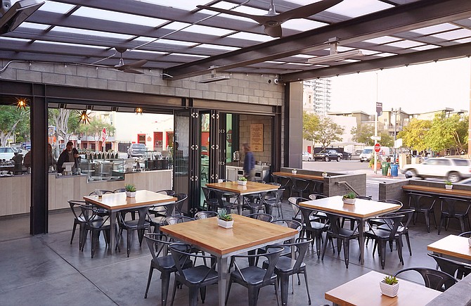 Lofty Coffee’s new open-air café at the south end of Little Italy - Image by Jenny Farhat