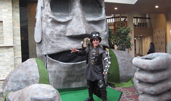 Dean LeCrone as Dr. Artemis Peepers at San Diego Comic Fest