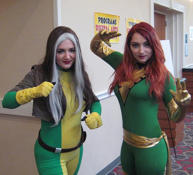 Rogue and Phoenix (Jean Grey) from X-Men (published by Marvel Comics) at San Diego Comic Fest