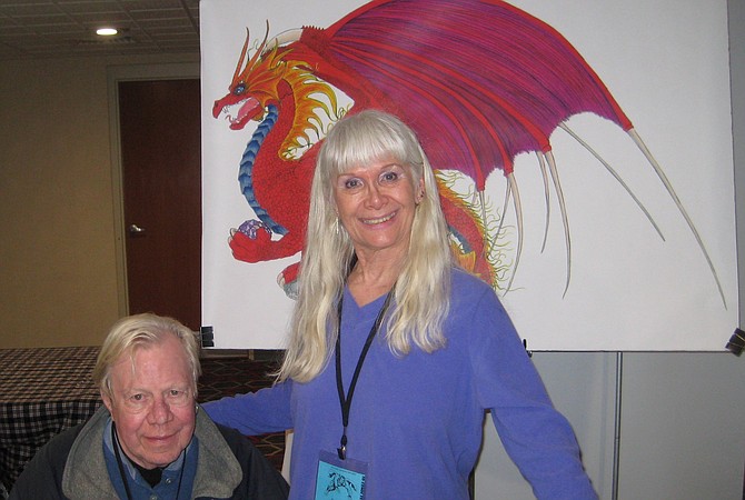 artist Barbara Marker at San Diego Comic Fest