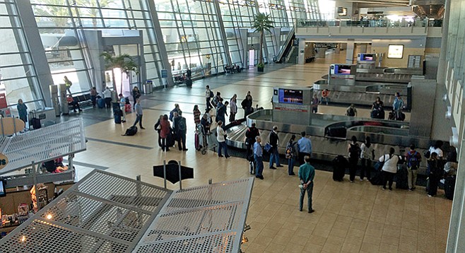Art-starved?: baggage claim at Lindbergh Field, aka San Diego International Airport - Image by Chris Woo