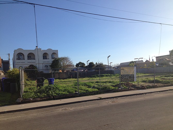 Demolition is done on Jarvis (between Rosecrans and Locust). Three stories are planned with a subterranean garage. 